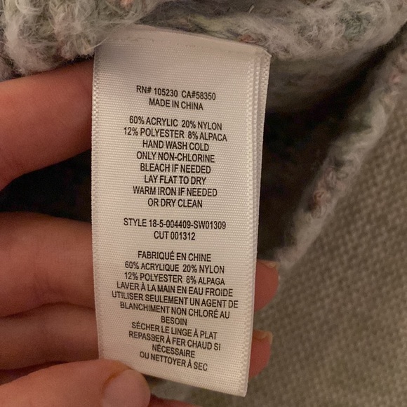 Joie Cropped knit grey mock neck grey - Picture 4 of 4